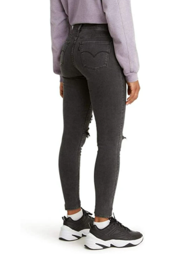 LEVI'S 710 Super Skinny Jeans - Black Kiss Style# 177780409