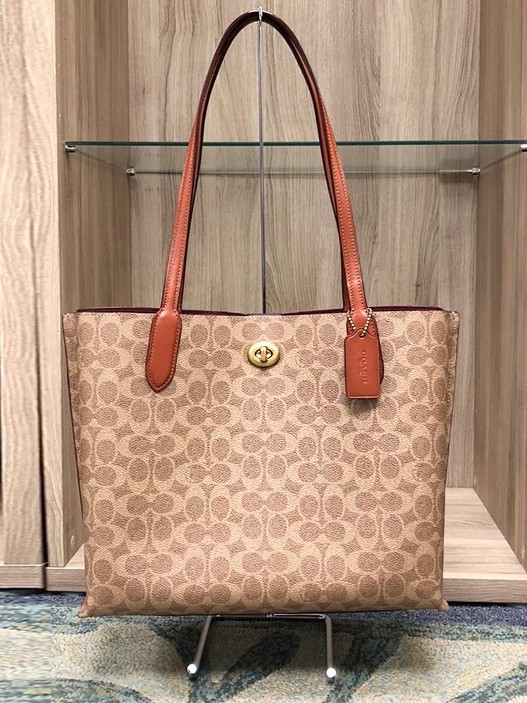 COACH Willow Tote In Signature Canvas C0693-B4NQ4