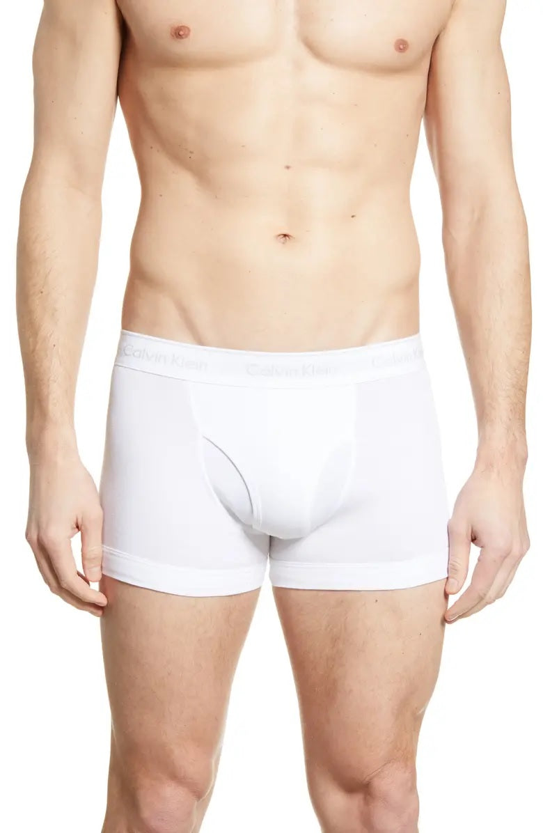 [Calvin Klein] Men's 3-Pack Cotton Classic Trunk NB4002-100 - Woodburymall