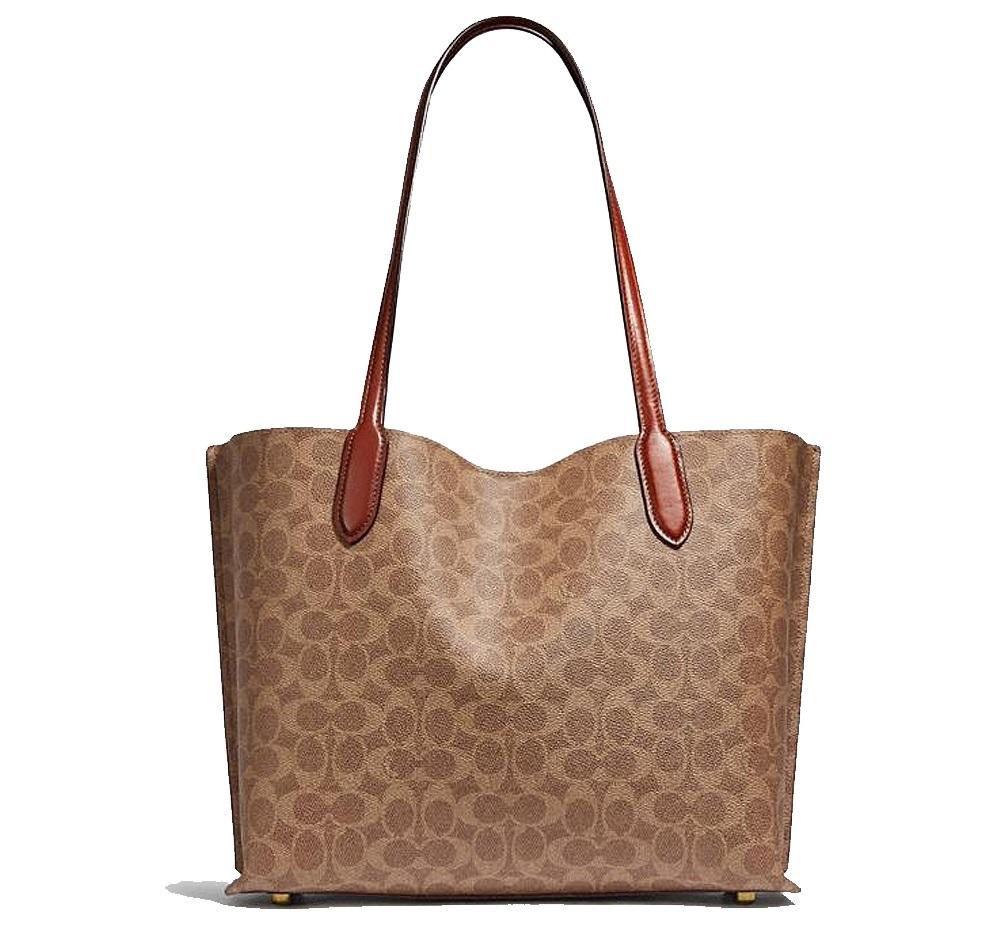 COACH Willow Tote In Signature Canvas C0693-B4NQ4