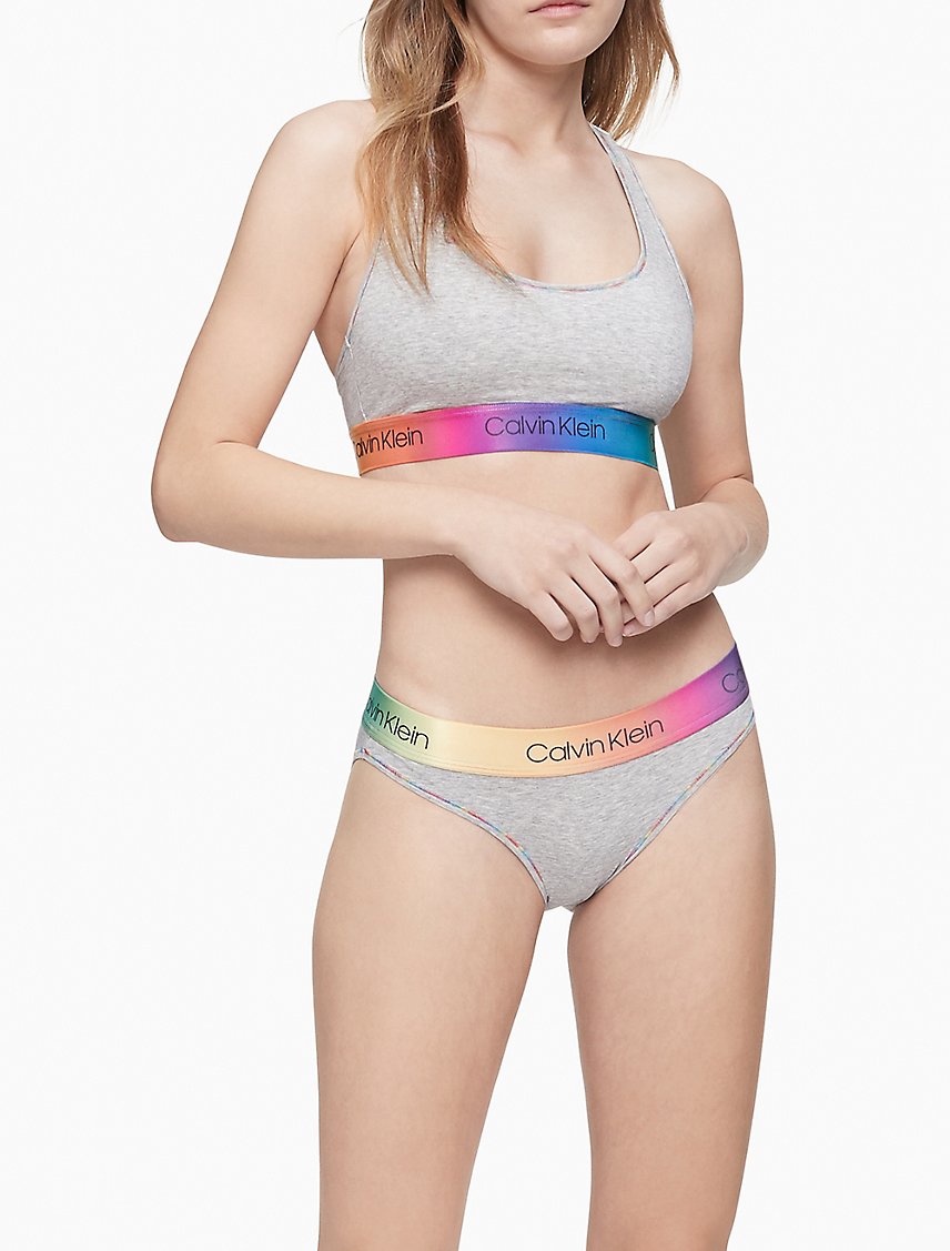 [Calvin Klein] Woman's Modern Cotton Pride Unlined Bralette QF6538-060 - Woodburymall