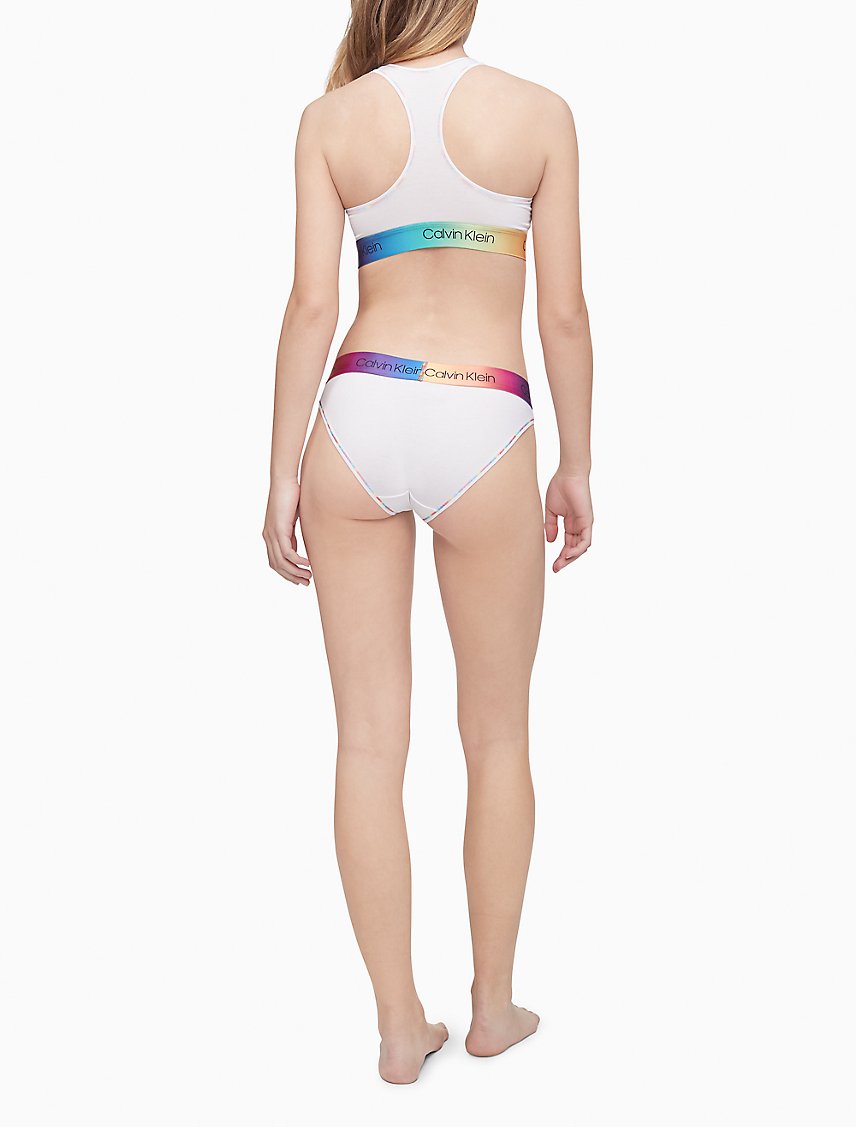 [Calvin Klein] Woman's Modern Cotton Pride Unlined Bralette QF6538-110 - Woodburymall