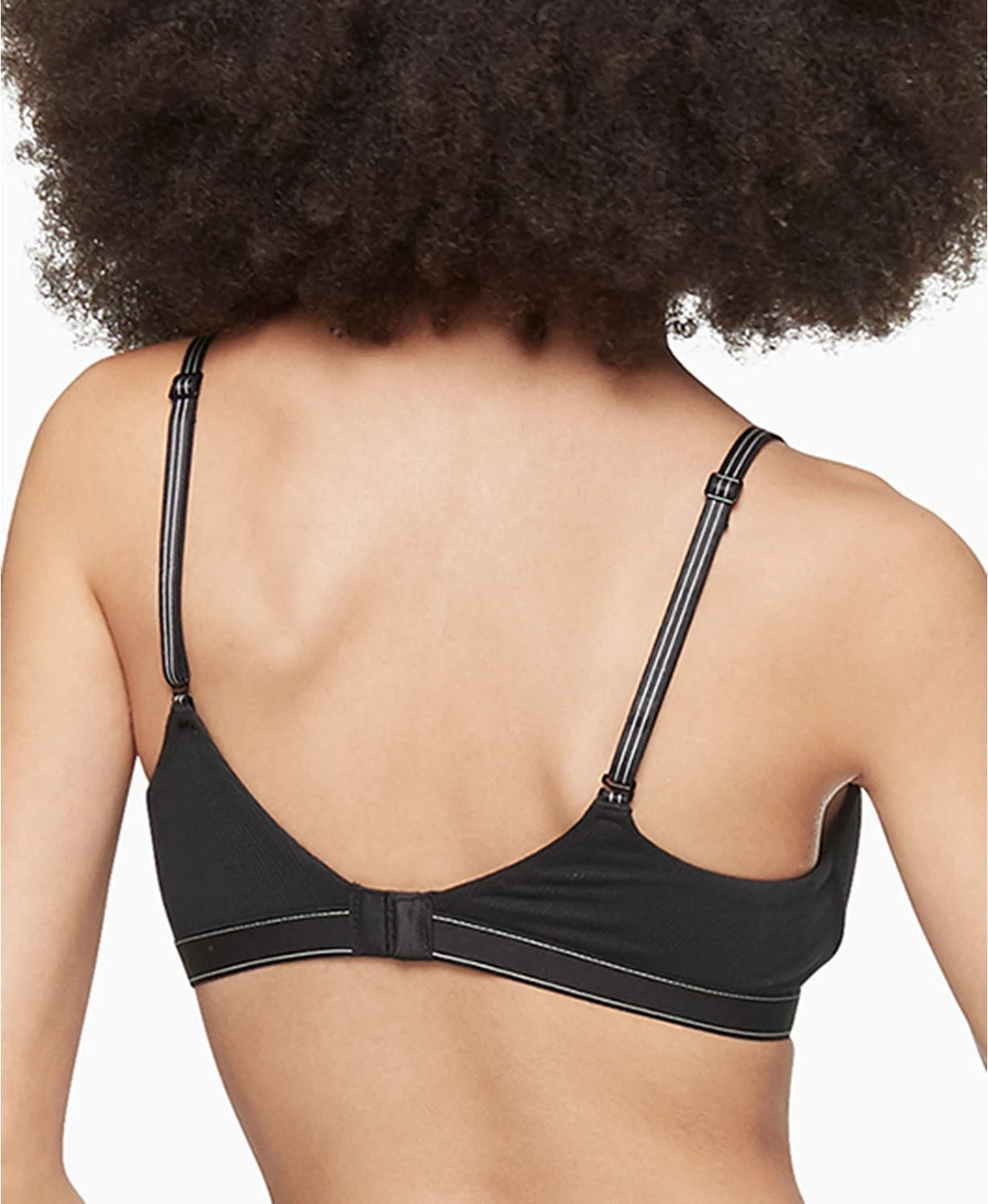 [Calvin Klein] Women's Pure Ribbed Light Lined Bralette QF6439-001 - Woodburymall