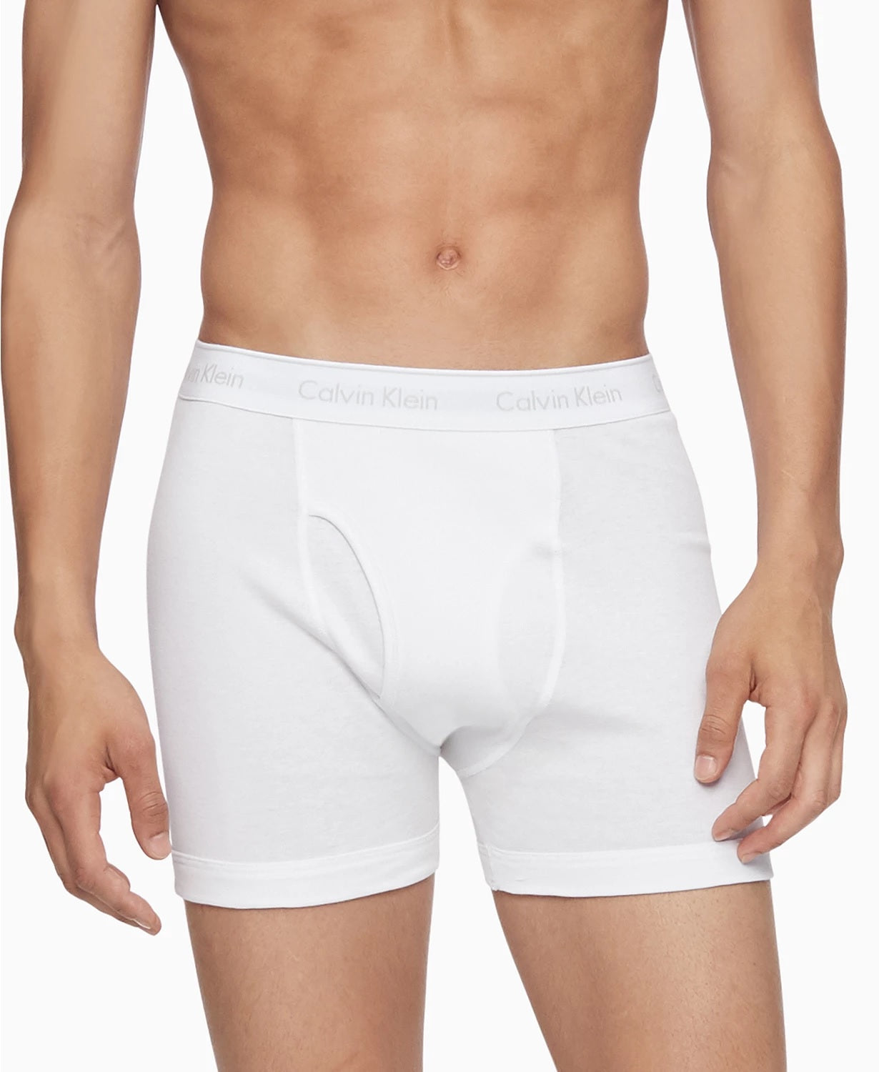 [Calvin Klein] Men's 3-Pack Cotton Classics Boxer Briefs NB4003-100 ...