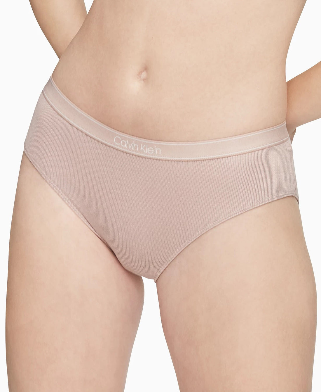 [Calvin Klein] Woman's Pure Ribbed Hipster Underwear QF6444-200 - Woodburymall