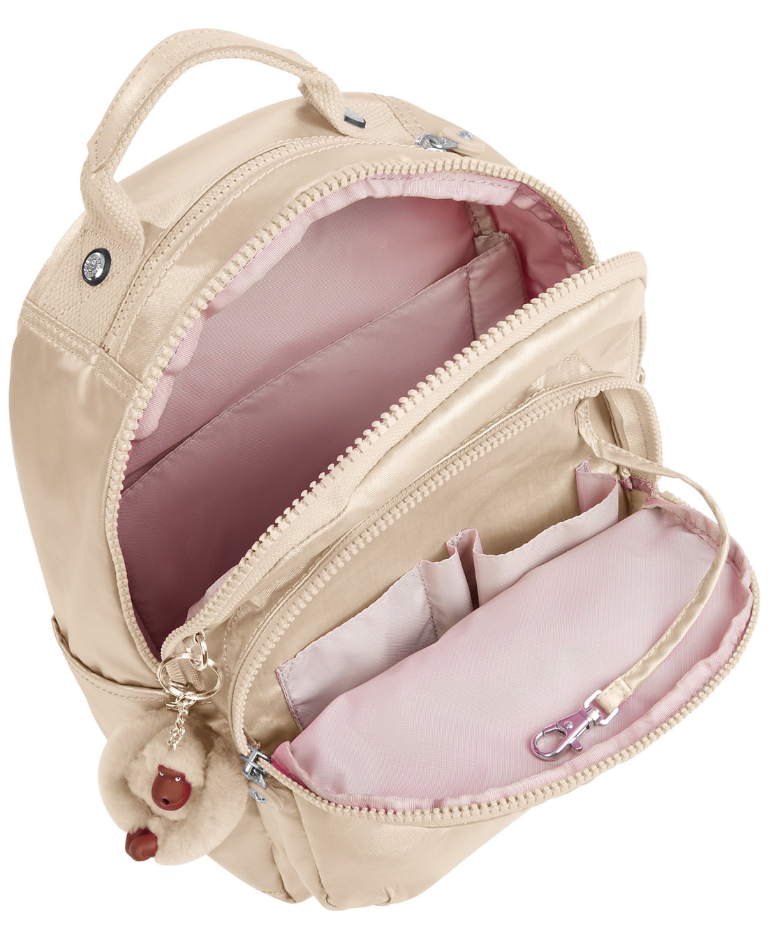 [KIPLING] Seoul Go Small Backpack BP4367 SPARKLY GOLD