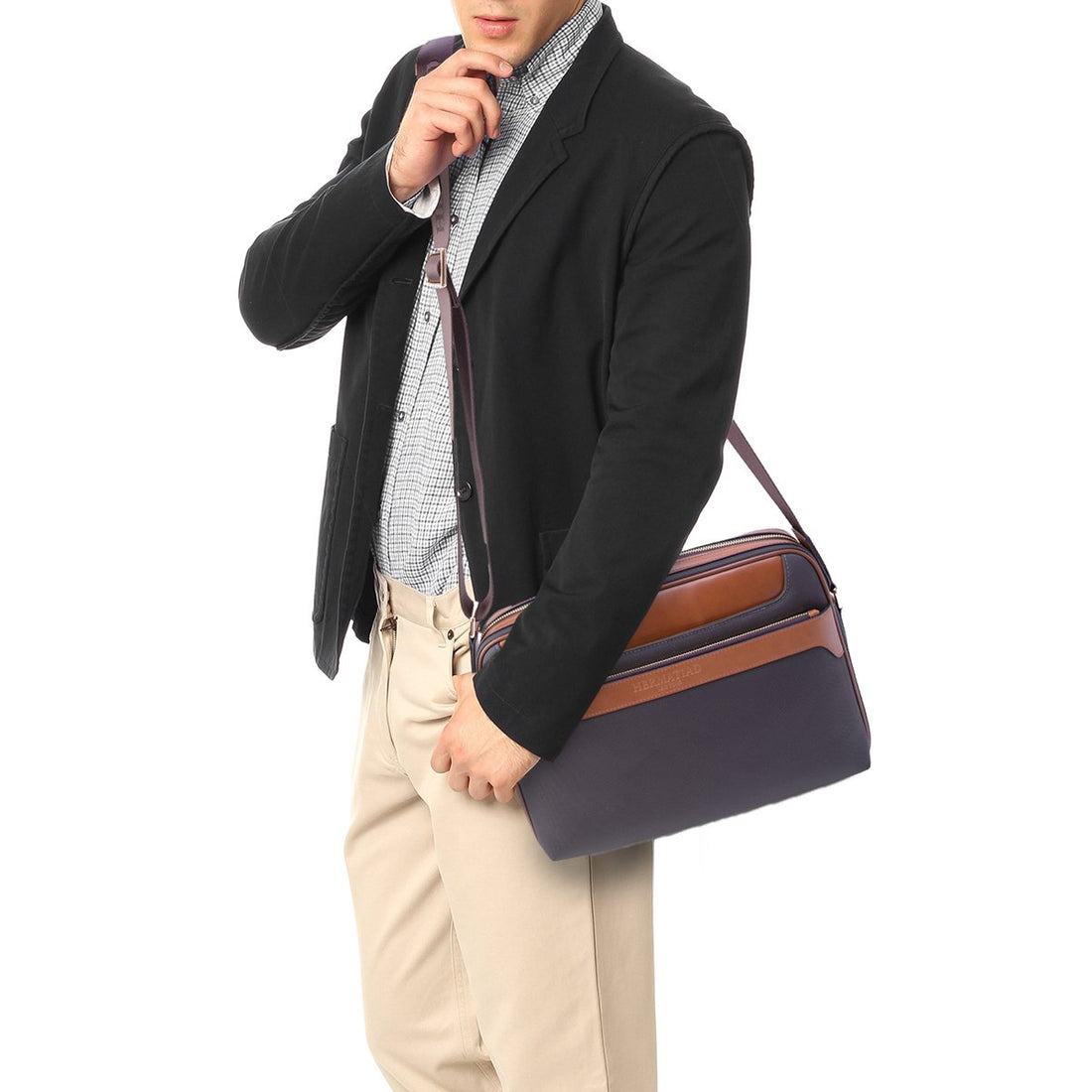 [HERMATIAD] Soho Collection Cranford Messenger Bag KY02-007R