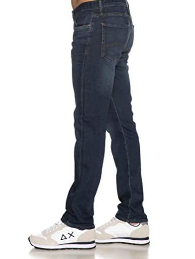 A|X ARMANI EXCHANGE Men's Slim Dark Blue Wash Denim 3KZJ13