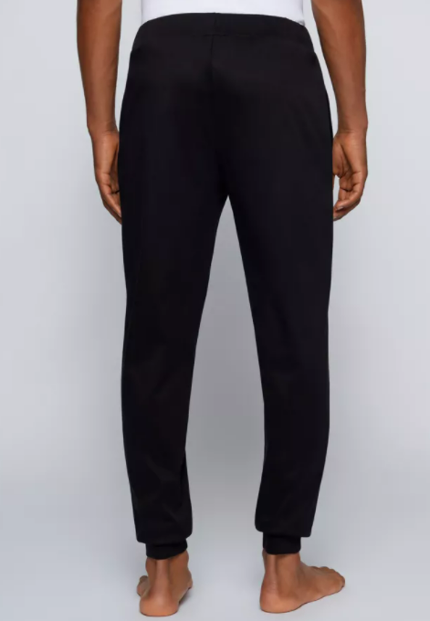 Boss Interlock-cotton tracksuit bottoms with embroidered logo 50460391