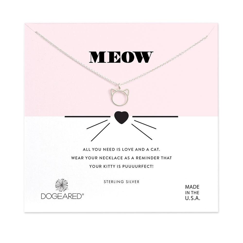 [DOGEARED] MEOW CAT CHARM NECKLACE VS11129 SILVER